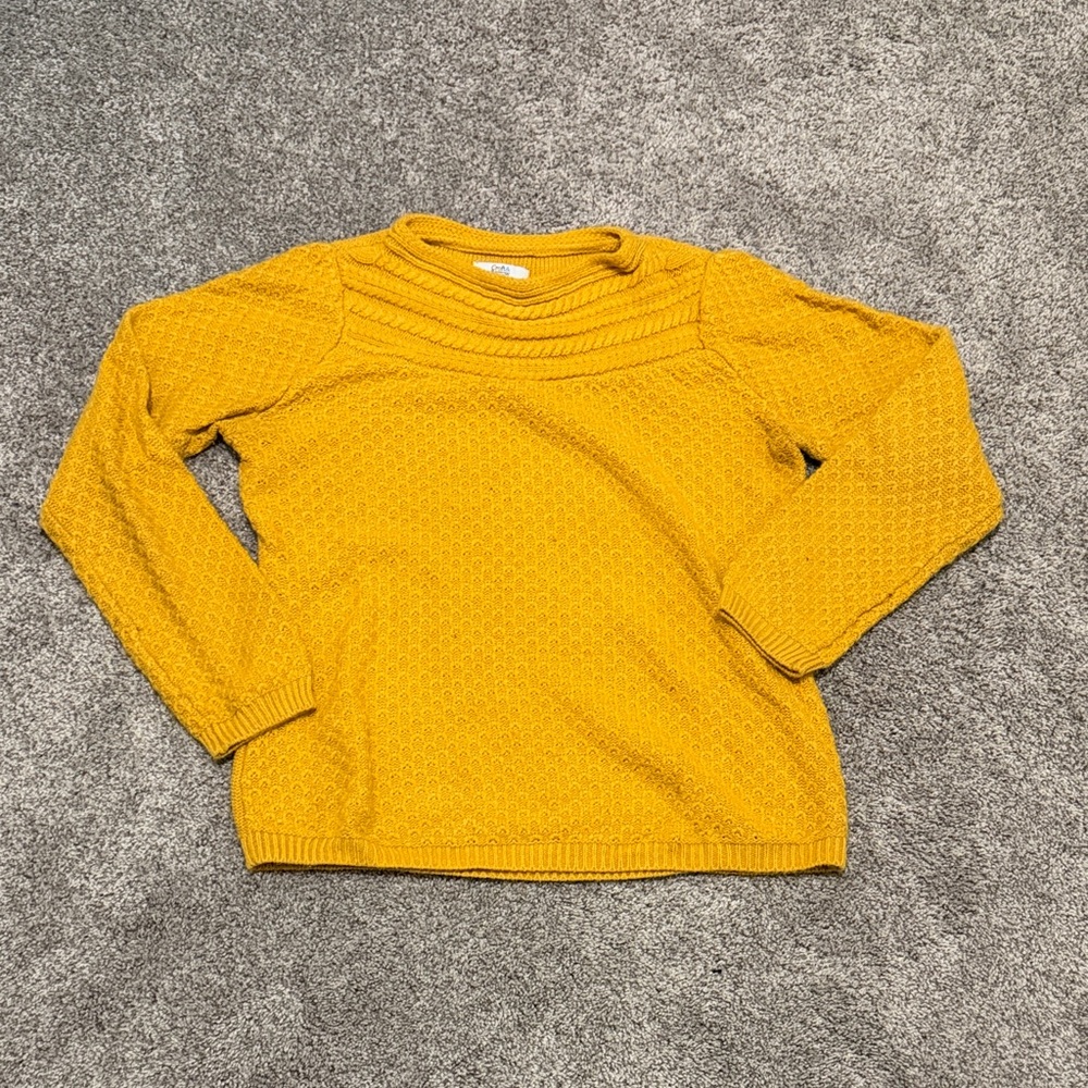 Croft & Barrow Mustard Knit Sweater